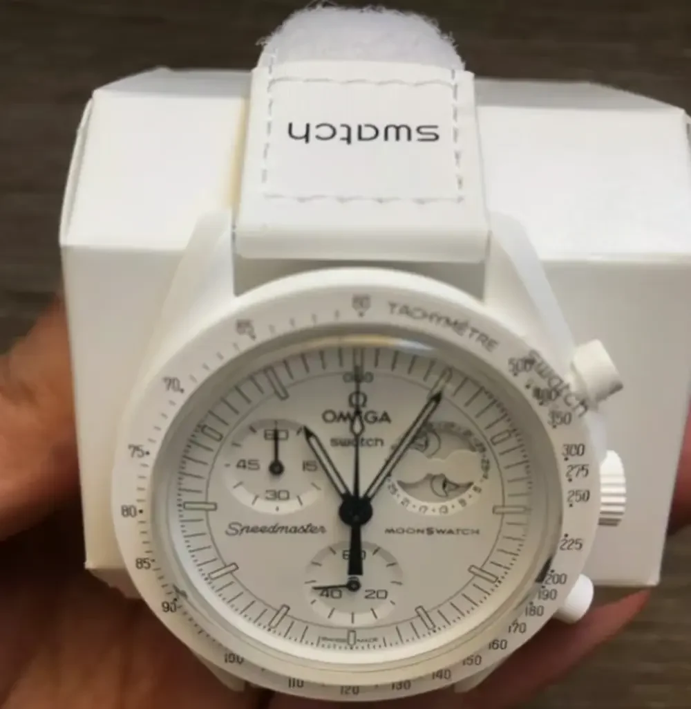 Swatch x Omega Snoopy Moonswatch Mission To The Moonphase - Full Moon (White)